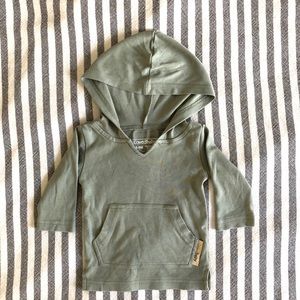 L’ovedbaby Organic Hoodie in Seafoam